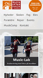 Mobile Screenshot of musikefterskolen.dk